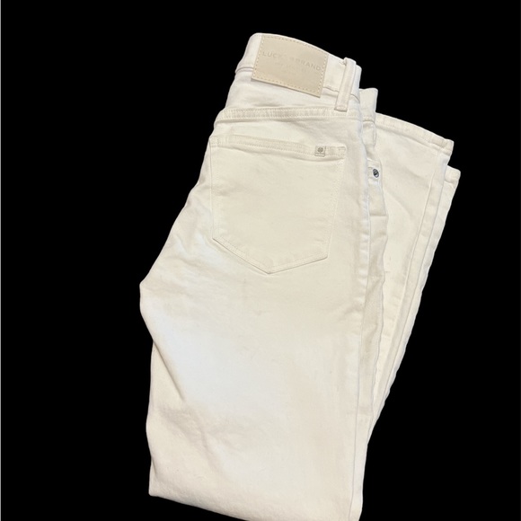 Lucky brand Mid Rise Ava Skinny Jean NWT size 0/25 Ankle white color - Picture 5 of 10